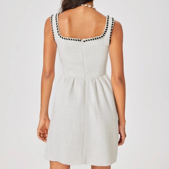 Cider White Tweed Mini Dress - Picture 6 of 7